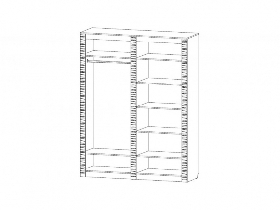 Шкаф 4-х створчатый Ривьера анкор светлый